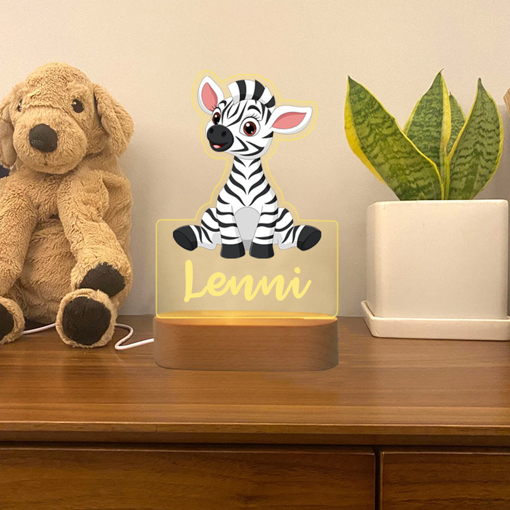 Nachttischlampe Zebra