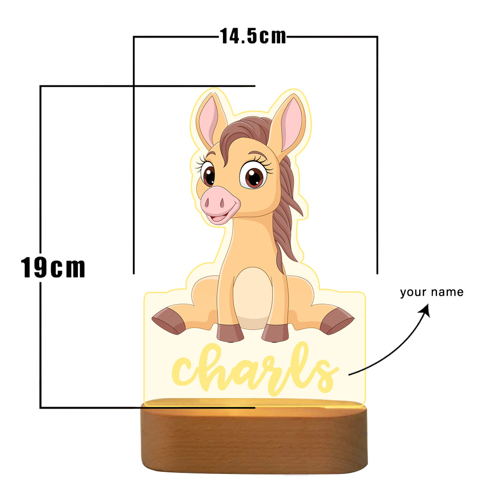 Nachttischlampe Pferd