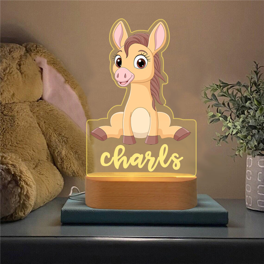 Nachttischlampe Pferd