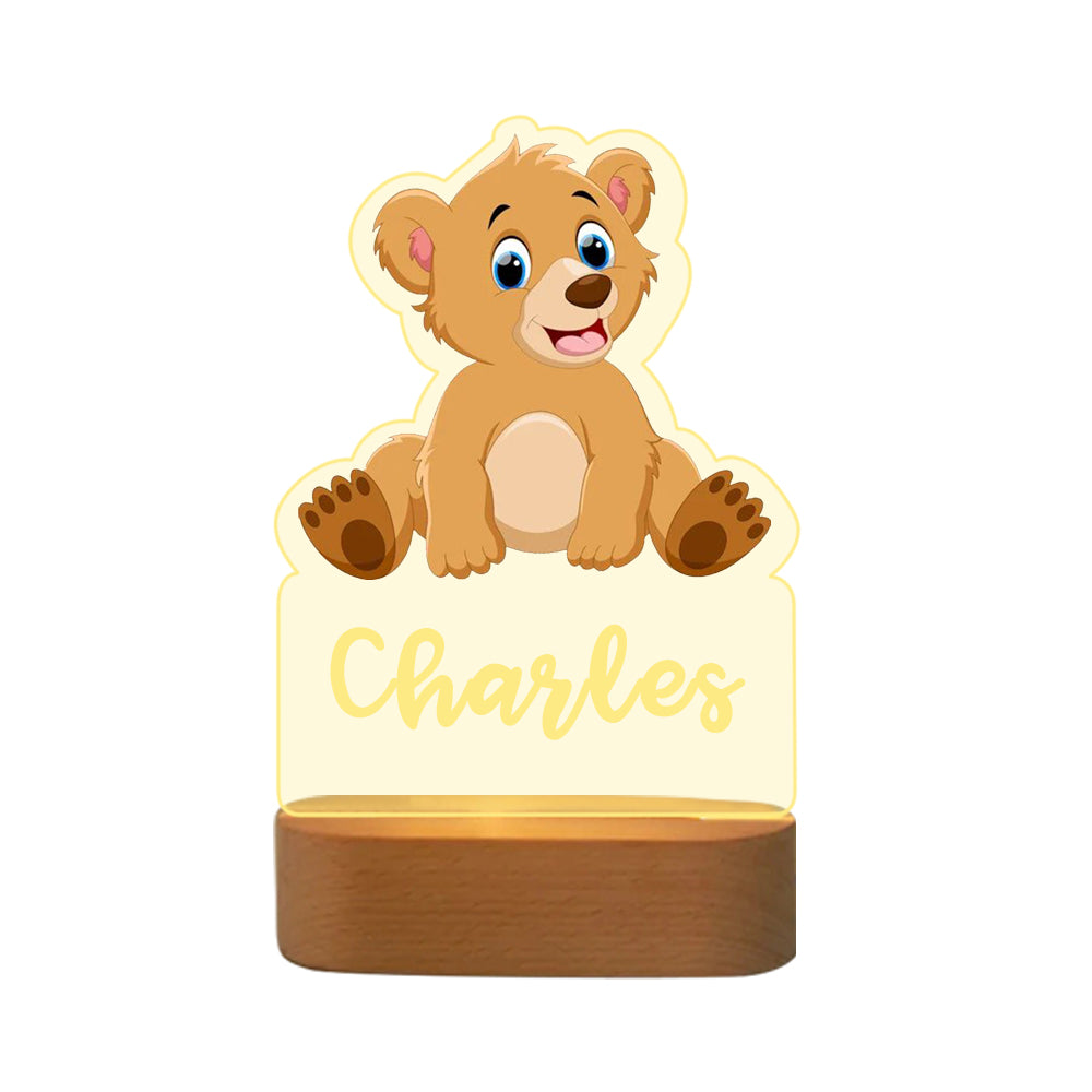 Nachttischlampe Bär
