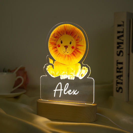Nachttischlampe Löwe