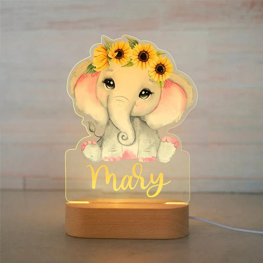 Nachttischlampe Babyelefant