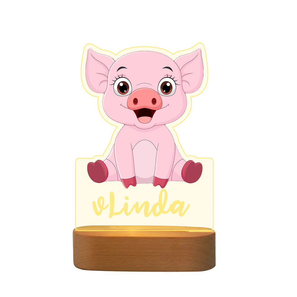 Nachttischlampe Schwein