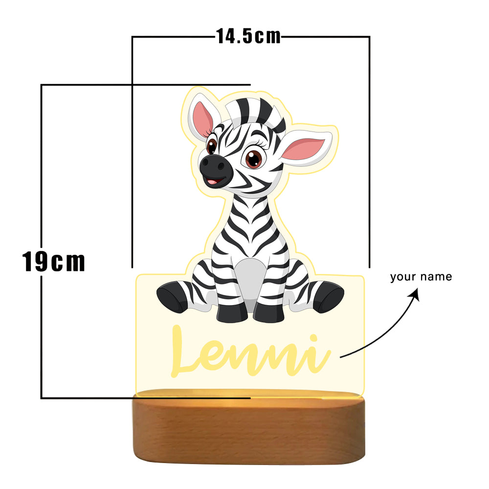 Nachttischlampe Zebra