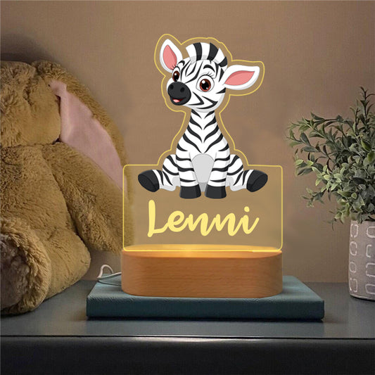 Nachttischlampe Zebra