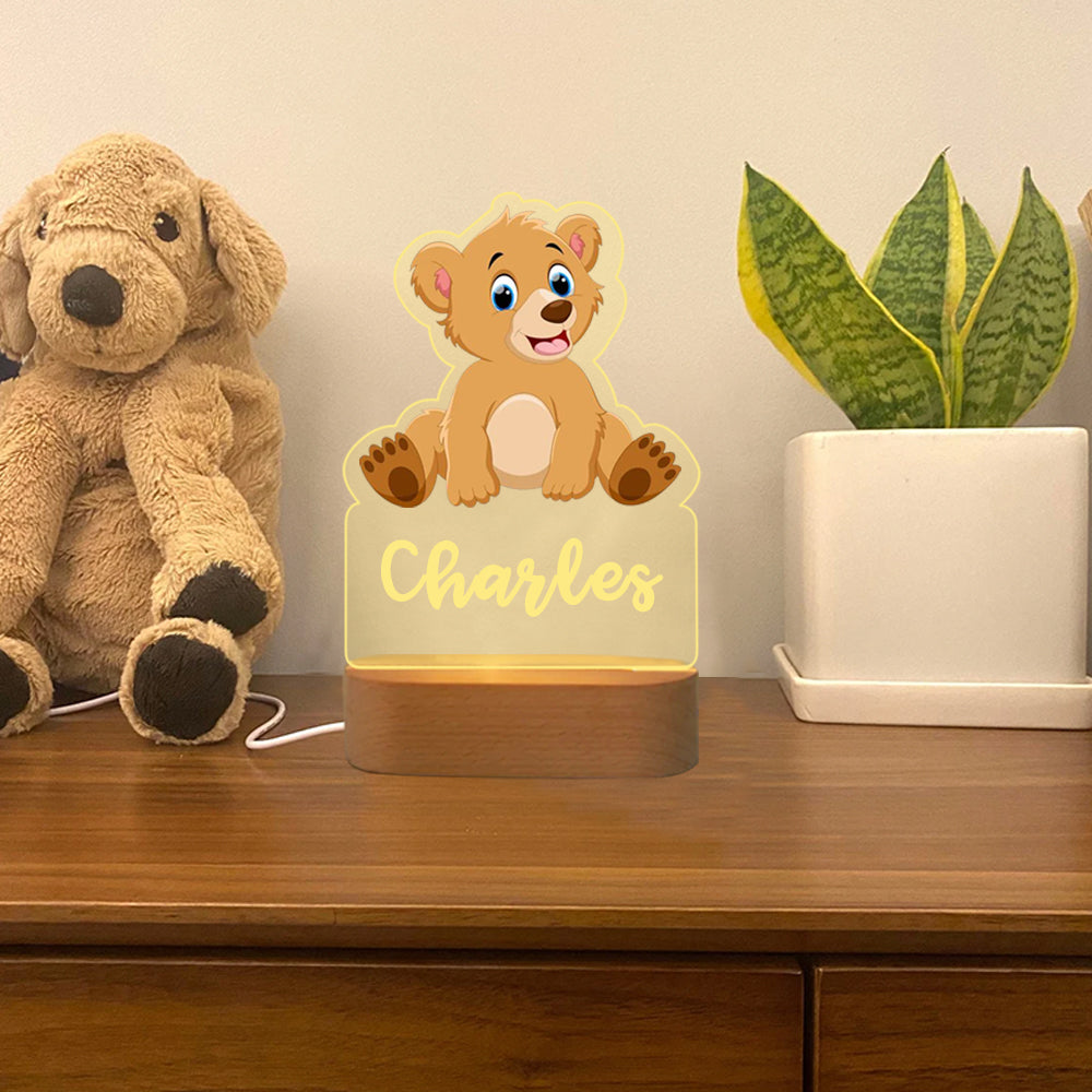 Nachttischlampe Bär