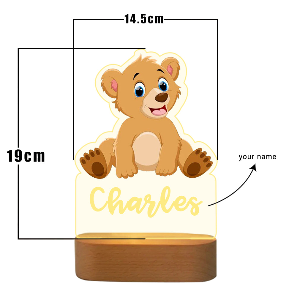 Nachttischlampe Bär