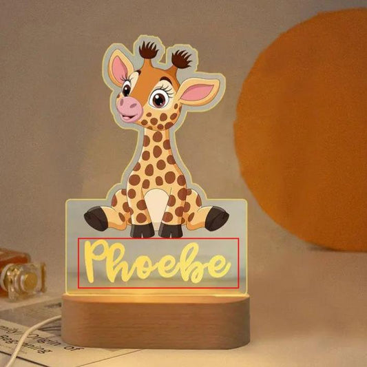 Nachttischlampe Giraffe